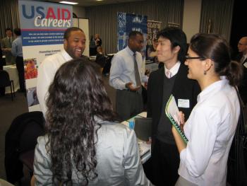 Photo of Students at Career Fair