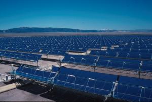 Part of the 354 MW SEGS solar complex in northern San Bernardino County, California, USA