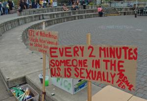 Photo: Sexual Assault Protest Signs